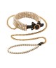 GUILTY PLEASURE LUMINIOUS PEARL LEASH & COLLAR - Obroża i Smycz