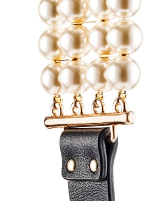 GUILTY PLEASURE LUMINIOUS PEARL LEASH & COLLAR - Obroża i Smycz