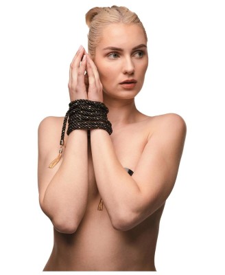 GUILTY PLEASURE EMBRACE ROPE 7M - Czarny Elegancki Sznur do Krępowania