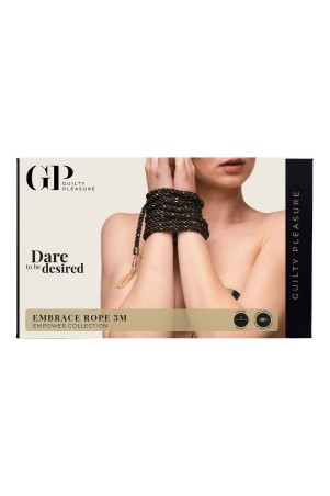 GUILTY PLEASURE EMBRACE ROPE 3M - Czarny Elegancki Sznur do Krępowania