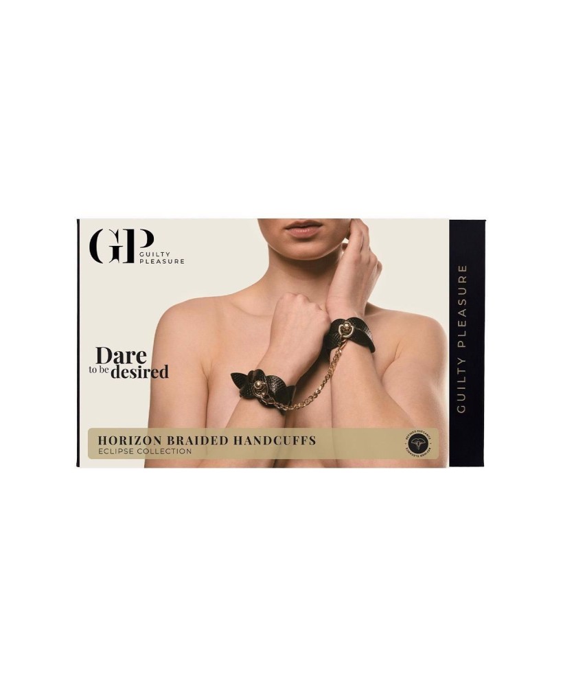 GUILTY PLEASURE HORIZON BRAIDED HANDCUFFS - Kajdanki z Plecionym Wykończeniem
