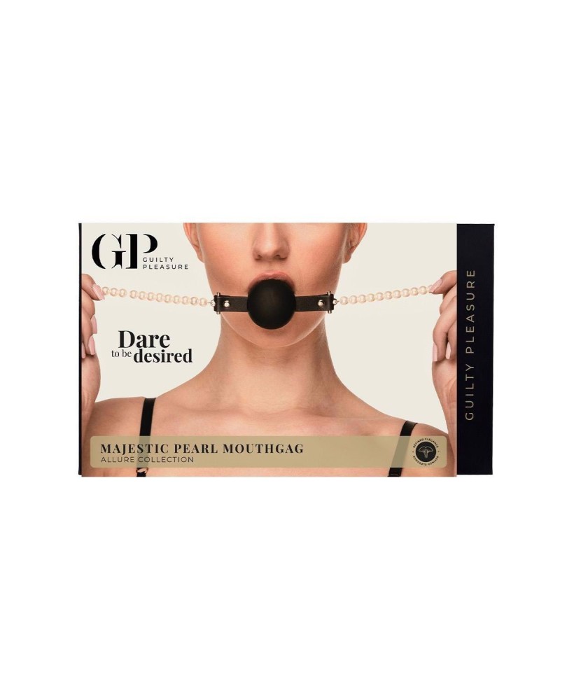 GUILTY PLEASURE MAJESTIC PEARL MOUTHGAG - Elegancki Knebel Kulka
