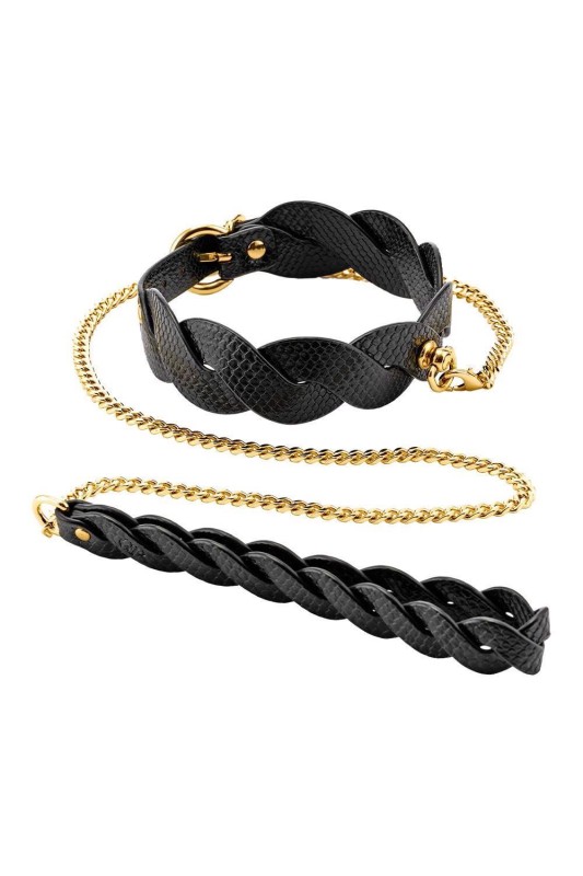 GUILTY PLEASURE LUNAR BRAIDED LEASH AND COLLAR - Obroża i Smycz