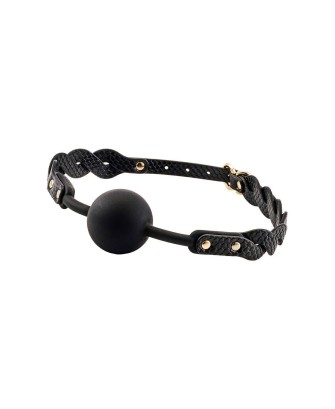GUILTY PLEASURE MOONLIGHT BRAIDED MOUTHGAG - Czarny Knebel Kulka