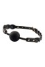 GUILTY PLEASURE MOONLIGHT BRAIDED MOUTHGAG - Czarny Knebel Kulka