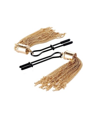 GUILTY PLEASURE TASSEL TEASE CLAMPS - Złote Klamry na Sutki