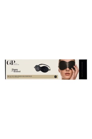 GUILTY PLEASURE Beacon Braided Blindfold - Elegancka Opaska na Oczy - Czarna