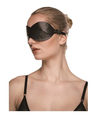 GUILTY PLEASURE Beacon Braided Blindfold - Elegancka Opaska na Oczy - Czarna - Seksowna kobieta
