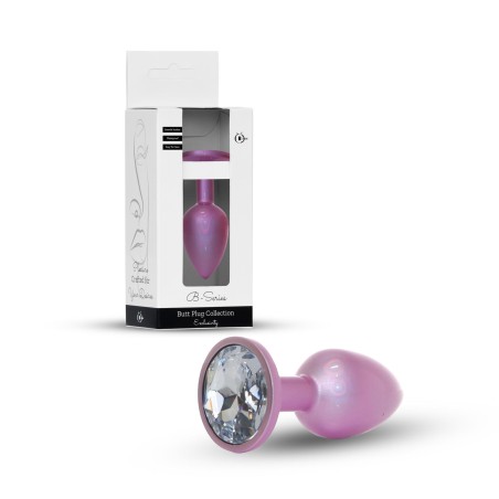 Jewellery Pearl Pink PLUG - Clear L - Korek Analny z Kryształem