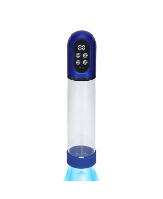 Engage - Automatyczna Wodoodporna Pompka Erekcyjna z Masturbatorem - Metallic Blue