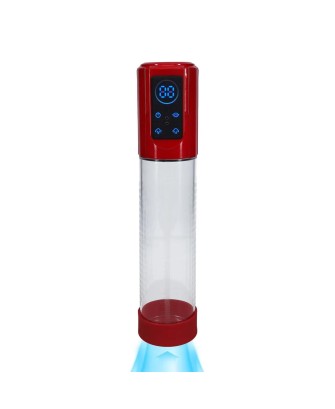 MegaLift - Automatyczna Wodoodporna Pompka Erekcyjna - Metallic Red