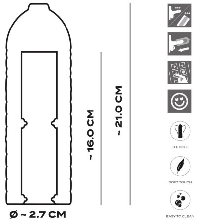 Suck-O-Mat 3 Perf. Sleeve L - Zapasowy Rękaw do Masturbatora