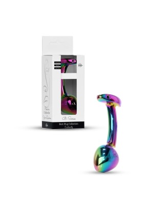 Jewellery Multicolour Curved PLUG - L - Metalowy Korek Analny
