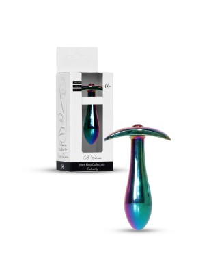 Jewellery Multicolour PLUG - Red S - Metalowy Korek Analny