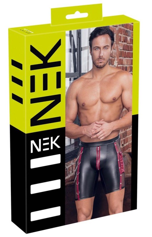 Men's Pants - Fetyszowe Spodnie Męskie Wetlook - Czarne - XL