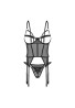 Obsessive Euridia Gorset i Stringi - Czarny - M/L