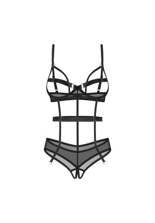 Obsessive Euridia Body Otwarte - Czarne - XS/S