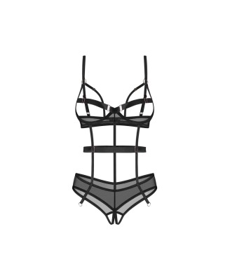 Obsessive Euridia Body Otwarte - Czarne - M/L