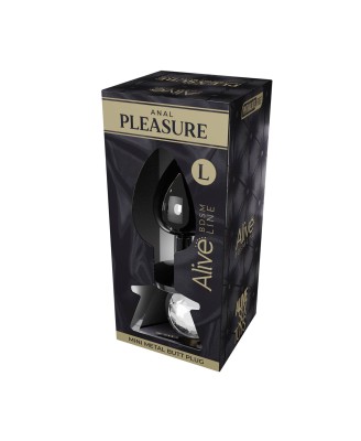 Alive Mini Metal Butt Plug L - Korek Analny z Kryształkiem