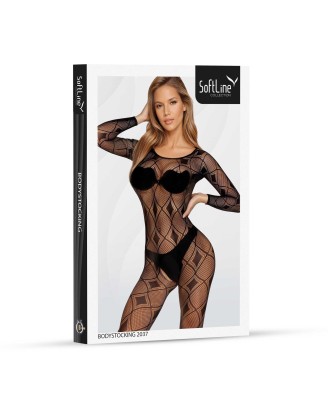 SoftLine Collection - Bodystocking 2037 - Czarne