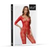 SoftLine Colection Bodystocking Otwarte 2037 - Czerwone