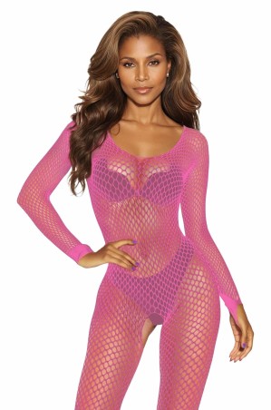 SoftLine Colection Bodystocking 2061 - Różowe