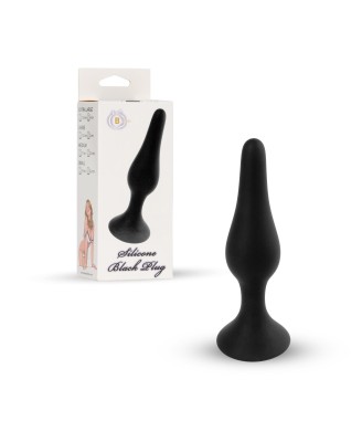 Silicone Plug Black - Mały Korek Analny Czarny