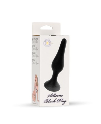 Silicone Plug Black - Mały Korek Analny Czarny