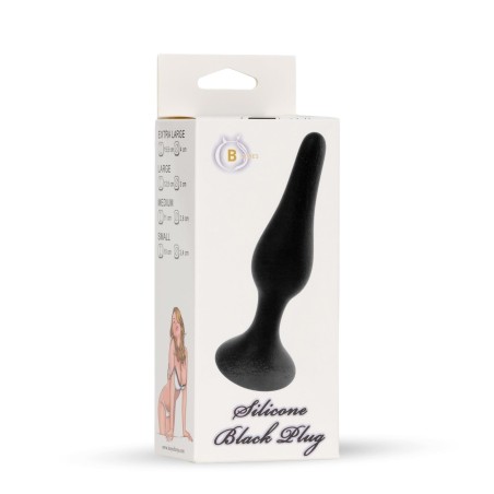 Silicone Plug Black - Mały Korek Analny Czarny