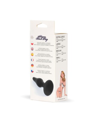 Silicone Plug Black - Mały Korek Analny Czarny