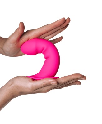 AD.Hitsens 2 (6,5") - Dildo z przyssawką - Różowe - 17 cm