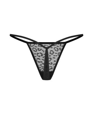 Obsessive Clara 2-pak Stringi Otwarte - Czarne - 2XL/3XL