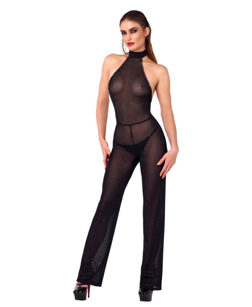 Noir Handmade – Kombinezon z odkrytymi ramionami - Czarny - L
