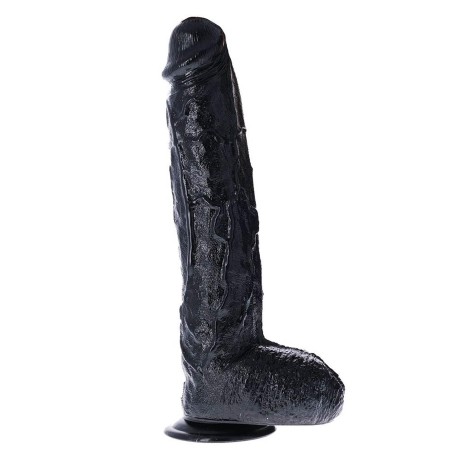 Dildo Extreme Augustus Flesh - Realistyczne Dildo XXL - Czarne - 43 cm
