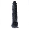 Dildo Extreme Augustus Flesh - Realistyczne Dildo XXL - Czarne - 43 cm