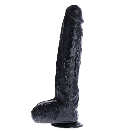 Dildo Extreme Augustus Flesh - Realistyczne Dildo XXL - Czarne - 43 cm