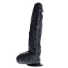 Dildo Extreme Augustus Flesh - Realistyczne Dildo XXL - Czarne - 43 cm