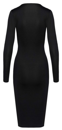 Cottelli Dress Zip - Czarna Długa Spódnica z Zamkiem - M