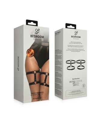 Bedroom Fantasies - Uprzęże na Uda - Czarne - Skóra PU