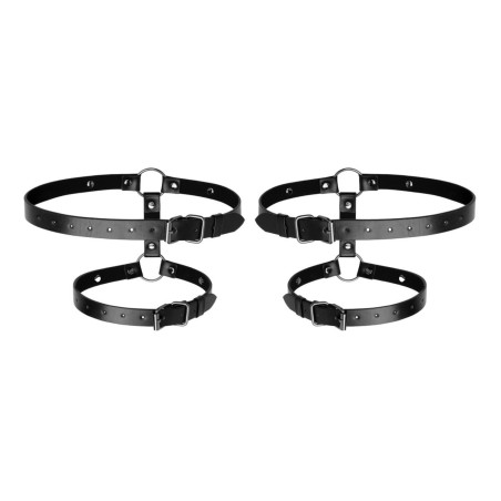 Bedroom Fantasies - Uprzęże na Uda - Czarne - Skóra PU