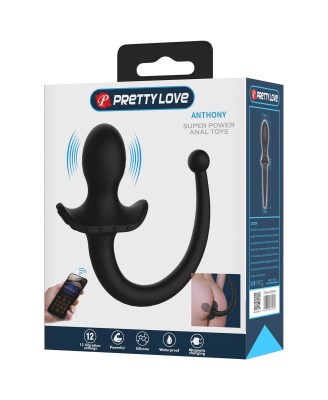 Pretty Love Anthony Smart - Wibrujący Korek Analny z Ogonem - Zdalnie Sterowany