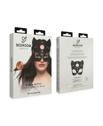 Bedroom Fantasies - Skórzana Maska Korki - Czarna - PU