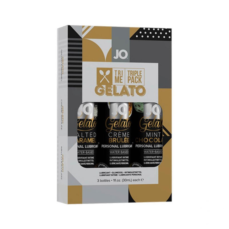 System Jo - Tri Me Triple Pack Gelato - Zestaw Lubrykantów - 3 x 30 ml