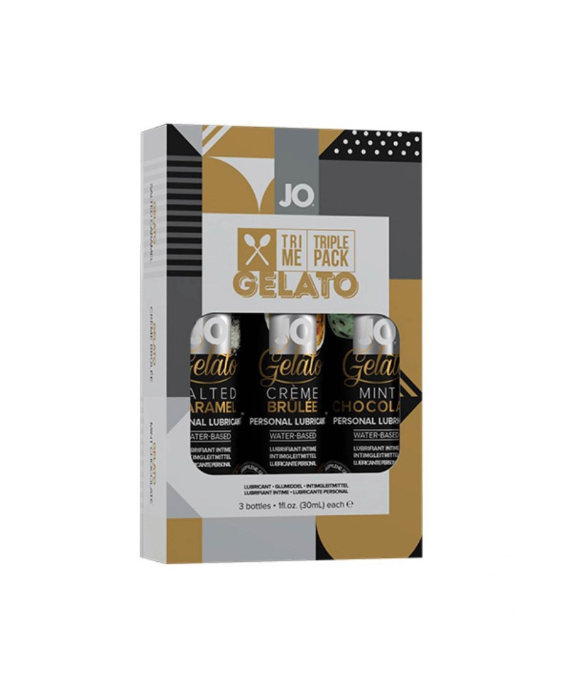 System Jo - Tri Me Triple Pack Gelato - Zestaw Lubrykantów - 3 x 30 ml