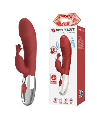 PRETTY LOVE - Rasmussen - Wibrator Króliczek - Czerwony - 30 funkcji wibracji