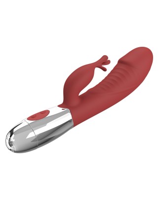 PRETTY LOVE - Rasmussen - Wibrator Króliczek - Czerwony - 30 funkcji wibracji