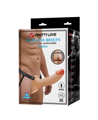 PRETTY LOVE - Harnes Briefs LONDON 6.6" - Dildo do StrapOn - Cielisty