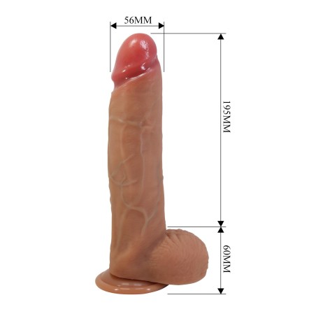 Pretty Love Mendel 10" - Delikatne Silikonowe Realistyczne Dildo - 25cm