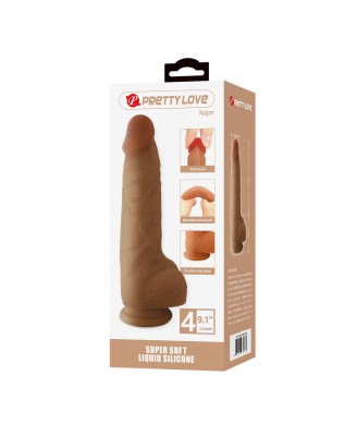 Pretty Love Najm 9.1" - Delikatne Silikonowe Realistyczne Dildo - 23cm