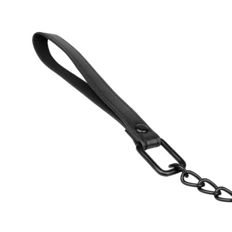 Bedroom Fantasies - Zmysłowa Obroża ze Smyczą - Czarna